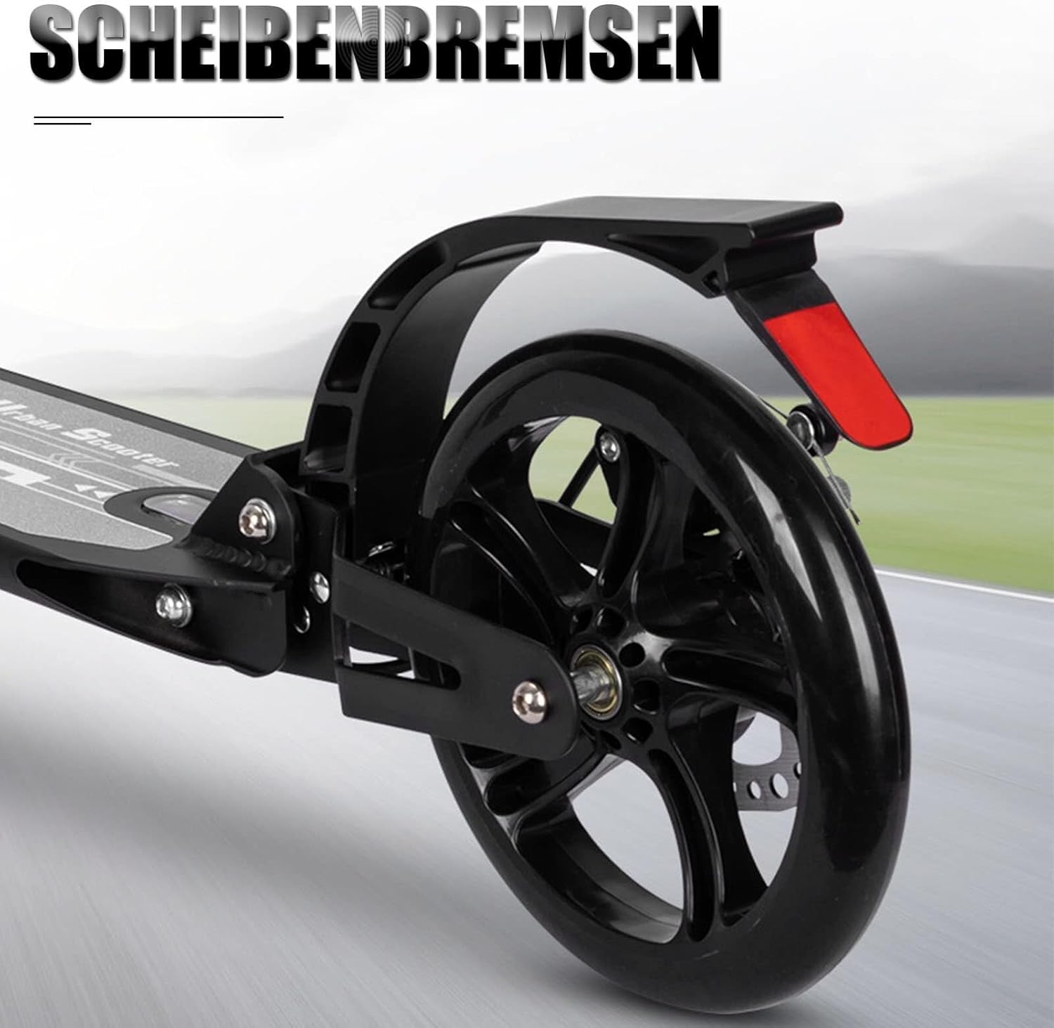 Trotineta, pliabila si reglabila cu suspensii pentru copii si adulti, greutate maxima 100 kg 01