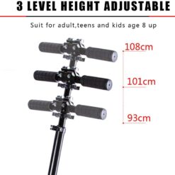 Trotineta, pliabila si reglabila cu suspensii pentru copii si adulti, greutate maxima 100 kg