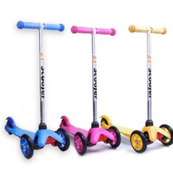 Trotineta reglabila cu 3 roti din silicon,Mov, 3 ani, 01
