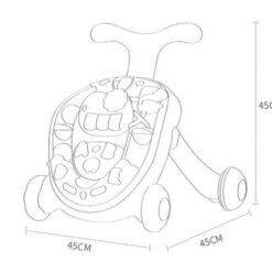 Antepremergator cu sunete si activitati educative, 12 luni+, Albastru