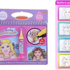 Carte de colorat cu apa, Machiaj si Manichiura 01