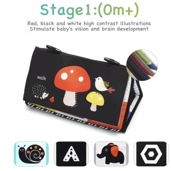 Carte senzoriala pentru bebelusi, 0-12 luni, Sozzy 01