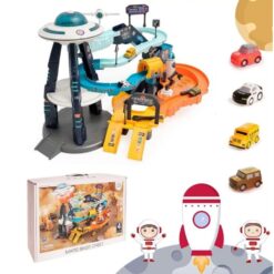Circuit cu sunete, lumini, lift functional, 3 ani, Nava Spatiala 01