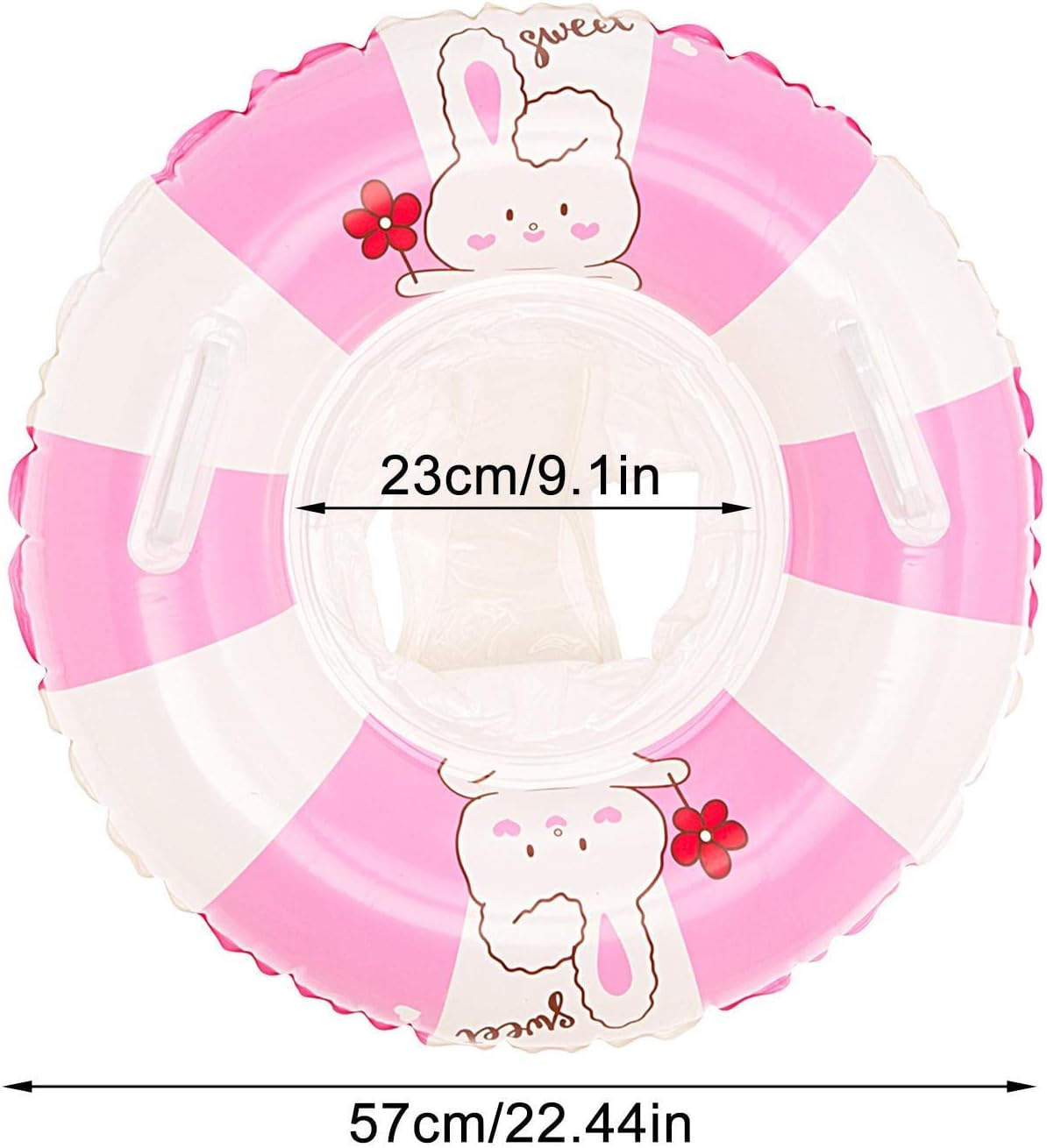 Colac cu chilotel si manere, 1-5 ani, Iepuras Roz 01