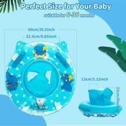 Colac cu chilotel si manere, 6 luni-3 ani, Elefant, Albastru