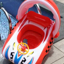 Colac gonflabil cu parasolar si volan, Masinuta