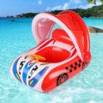 Colac gonflabil cu parasolar si volan,1 – 6 ani, Masinuta