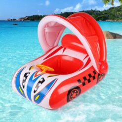 Colac gonflabil cu parasolar si volan, Masinuta