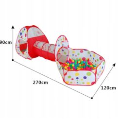 Cort de joaca si tunel pentru copii 3 in 1, 310 cm 01