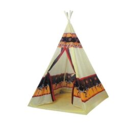 Cort indian pentru copii, cu 60 bile colorate 01