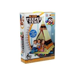Cort indian pentru copii, cu 60 bile colorate 01