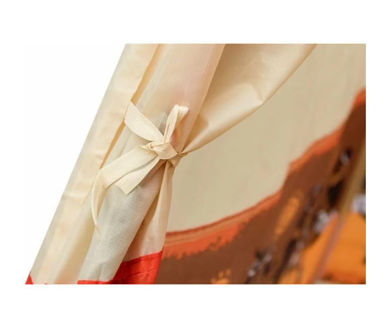 Cort indian pentru copii, cu 60 bile colorate 01