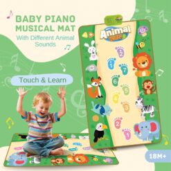 Covoras muzical bebelusi, 18 luni+, Animale salbatice 01