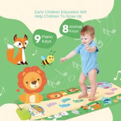 Covoras muzical bebelusi, 18 luni+, Animale salbatice 01