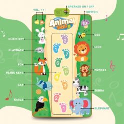 Covoras muzical bebelusi, 18 luni+, Animale salbatice 01