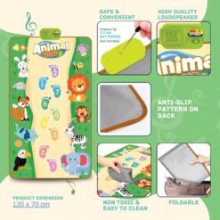 Covoras muzical bebelusi, 18 luni+, Animale salbatice 01