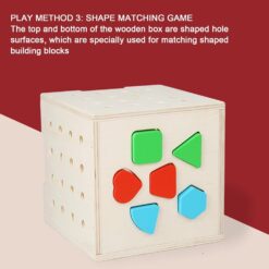 Cub multifunctional cu 5 activitati de tip Montessori, 3 ani+ 01