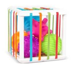 Cub sortator de forme geometrice cu benzi flexibile, 12 luni 01