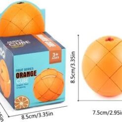 Un clasic printre jocurile educative si de stimulare a inteilgentei. Model cu Portocala, arata atat de realist incat de la distanta nici nu vei realiza ca este un cub rubik. O surpriza deosebita! Cubul Rubik in forma de fructe delicios si apetisant. Plastic ABS de inalta calitate, foarte placut la atingere. O adevarate desfatare senzoriala si total antistress, acest cub rubik. Desi nu este chiar usor de rezolvat, va fi extrem de distractiv sa incerci. Cu fatete mate si foarte placute la atingere. Dimensiuni: 76 ×76 ×80 mm Sistem special pentru a evita blocajele; Suprafata mata, fara stickere; Margini rotunjite; Plastic ABS de calitate; Potrivit atat pentru incepatori cat si pentru nivelul intermediar. Un cub de o calitate foarte buna la un pret accesibil.