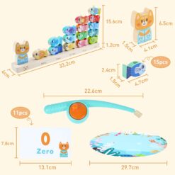 Joc logaritmic, 2 in 1 activitati, 3 ani