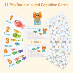 Joc logaritmic, 2 in 1 activitati, 3 ani