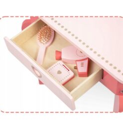 Jucarie educativa din lemn, Masuta de machiaj, 4ani+ 01