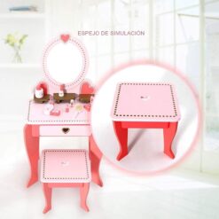 Jucarie educativa din lemn, Masuta de machiaj, 4ani+ 01