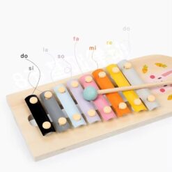 Jucarie educativa tip Montessori - Xilofon cu bile si ciocanel 3 ani+