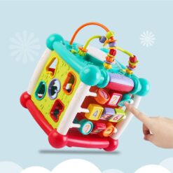 Jucarie interactiva pentru bebelusi, cub de activități 15-în-1, 6 luni+ 02