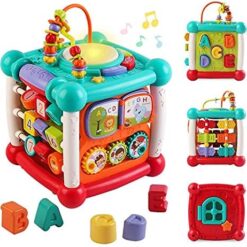 Jucarie interactiva pentru bebelusi, cub de activități 15-în-1, 6 luni+ 02