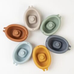 Set 6 papusi pentru mana, marionete si jucarie de baie, 18 luni+ 01