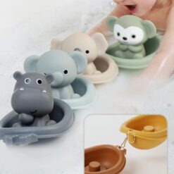 Set 6 papusi pentru mana, marionete si jucarie de baie, 18 luni+ 01