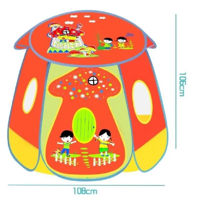 Loc de joaca pentru copii, cort, 118 cm, Ciupercuta 01