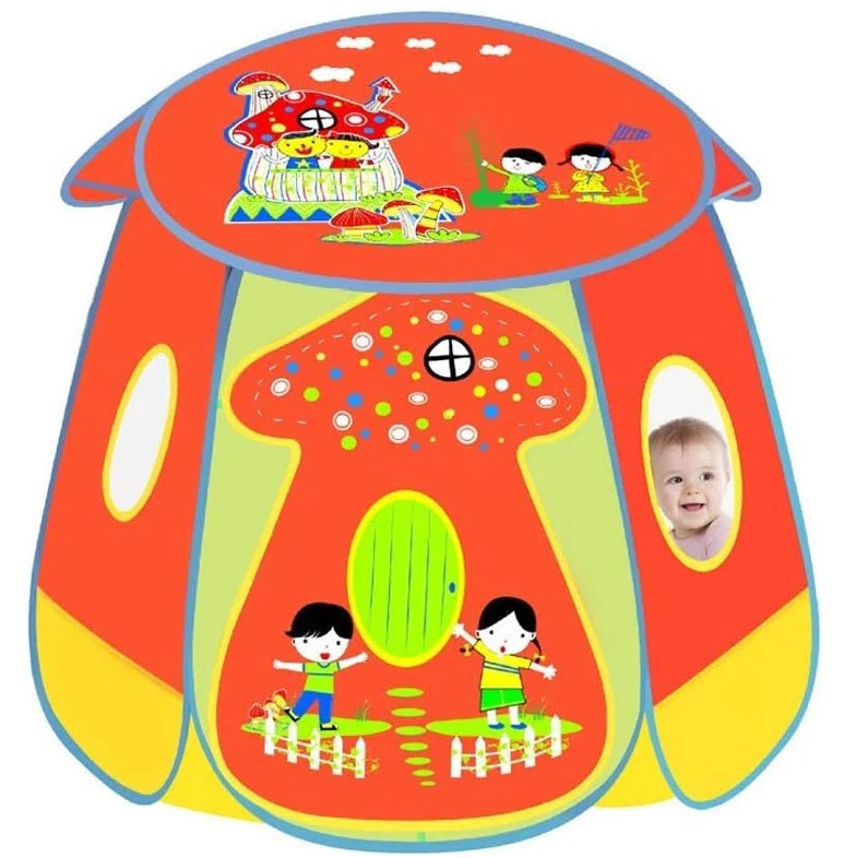 Loc de joaca pentru copii, cort, 118 cm, Ciupercuta 01