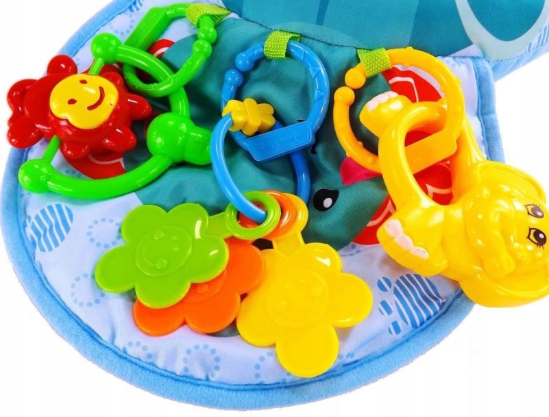 Perna burtica cu activitati pentru bebelusi, Albastru, 0 luni+ 01