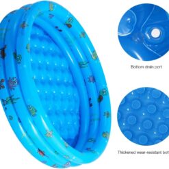 Piscina gonflabila cu podea moale 130 x 35 cm, Albastru