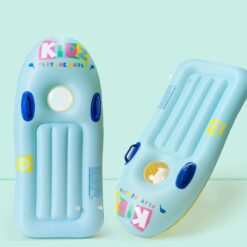 Placa de inot gonflabila cu manere pentru copii, 120 x 60 cm, Albastru