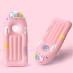 Placa de inot gonflabila cu manere pentru copii, 120 x 60 cm, Roz