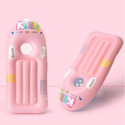 Placa de inot gonflabila cu manere pentru copii, 120 x 60 cm, Roz