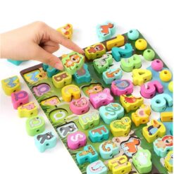 Puzzle cu imagine de asociere, joc logaritmic, 8 in 1 activitati, 3 ani 01