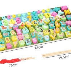 Puzzle cu imagine de asociere, joc logaritmic, 8 in 1 activitati, 3 ani 01