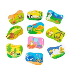 Set 10 Puzzle-uri din 2 piese, Hrana animalelor 3 ani+