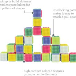 Set 25 cuburi senzoriale de construit pentru bebelusi, 0 luni+ 01