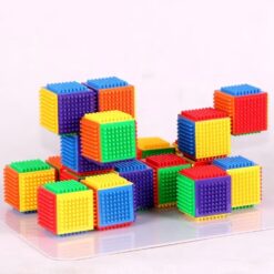 Set 25 cuburi senzoriale de construit pentru bebelusi, 0 luni+