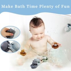 Set 6 papusi pentru mana, marionete si jucarie de baie, 18 luni+ 01