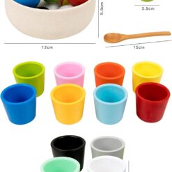 Set ceramic, joc de sortare, de tip Montessori, 3 ani+ 01