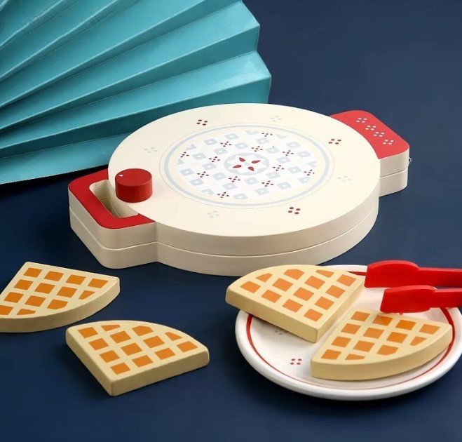 Set de gatit din lemn, Aparat de facut vafe, 3 ANI 01