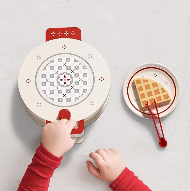 Set de gatit din lemn, Aparat de facut vafe, 3 ANI 01