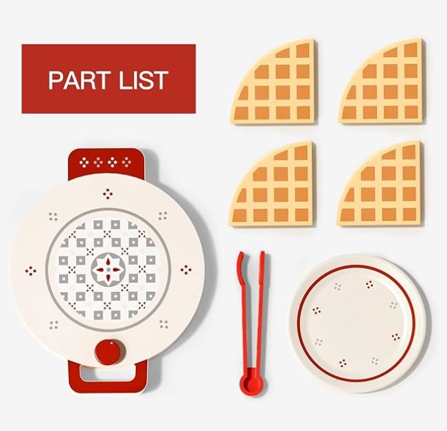 Set de gatit din lemn, Aparat de facut vafe, 3 ANI 01