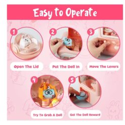 Set jucarii interactive pentru Copii, Gashapon Capsules, 3-6 ani, Roz 01